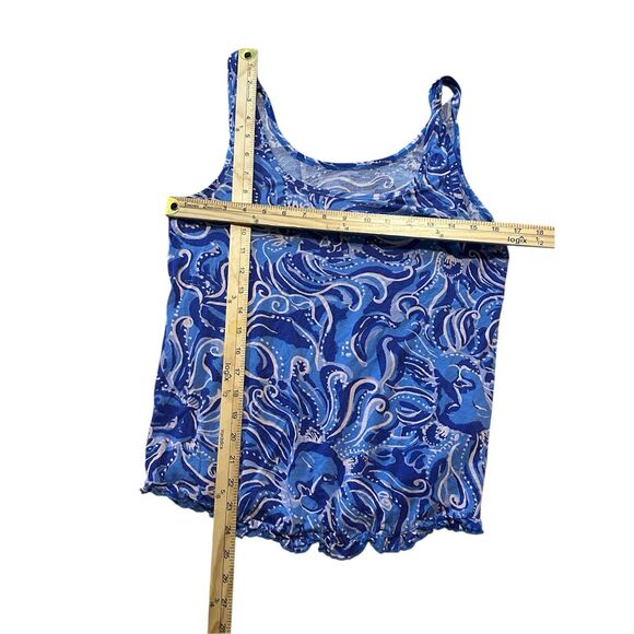 Beautiful Lilly Pulitzer PJ Knit Pants and top Coastal Blue Whispurr Pajama Set - Picture 11 of 12